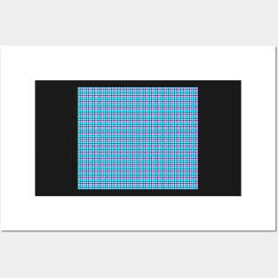 Turquoise and Pink Geometric Pattern Posters and Art